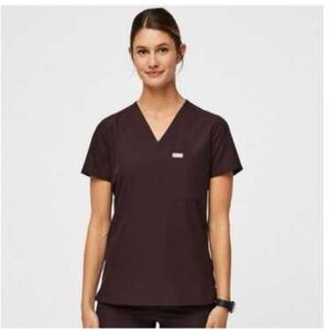 Figs Catarina Top in Dark Fig